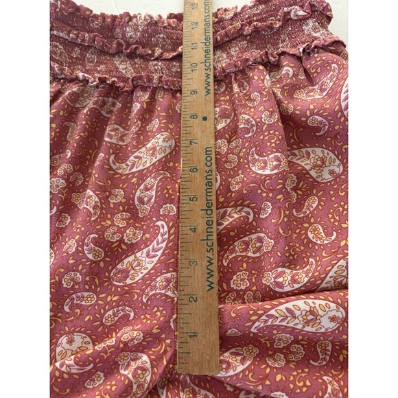 Patrons of Peace Avila Pants Size M Coral Paisley Palazzo Wide Leg Pockets - Picture 8 of 15